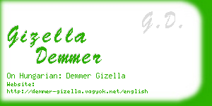 gizella demmer business card